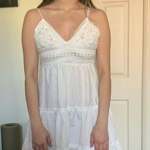 Flirty White Summer Dress